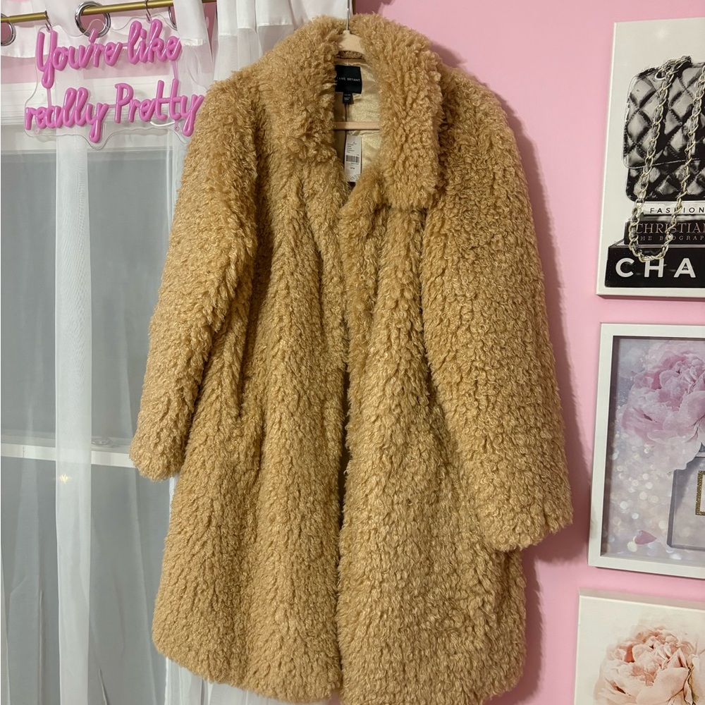 Lane Bryant Tan Teddy Jacket